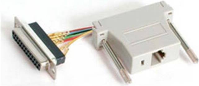 Adapter DB25F to RJ45F