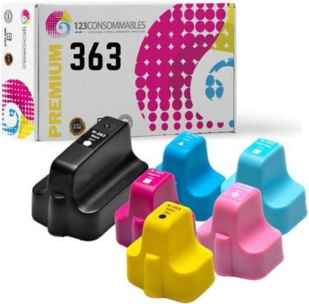 Compatible Ink Cartridges Set Of 6 - Hp 363