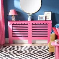 OHS Large Scallop Radiator Cover Hot Pink