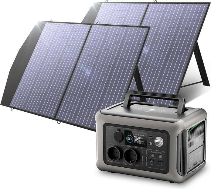 Solar panel generator Allpowers Solar Generator Kit 1800W R1500 SF100 100W Panel