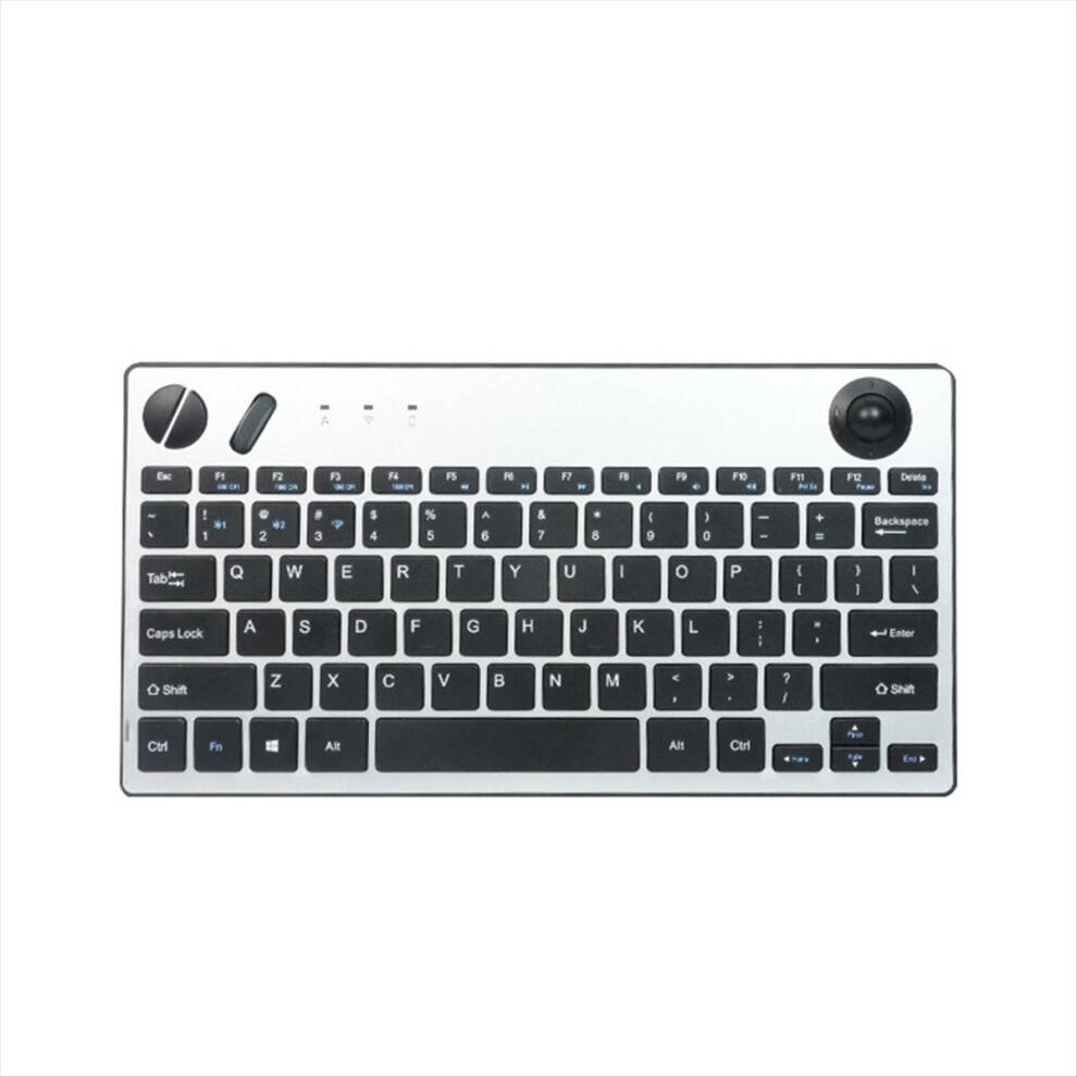 Wireless Mini Trackball Bluetooth Keyboard