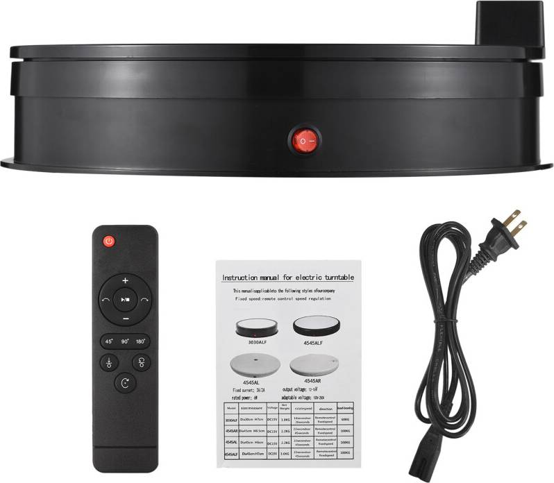 30cm Motorized Rotating Stand 360 LED