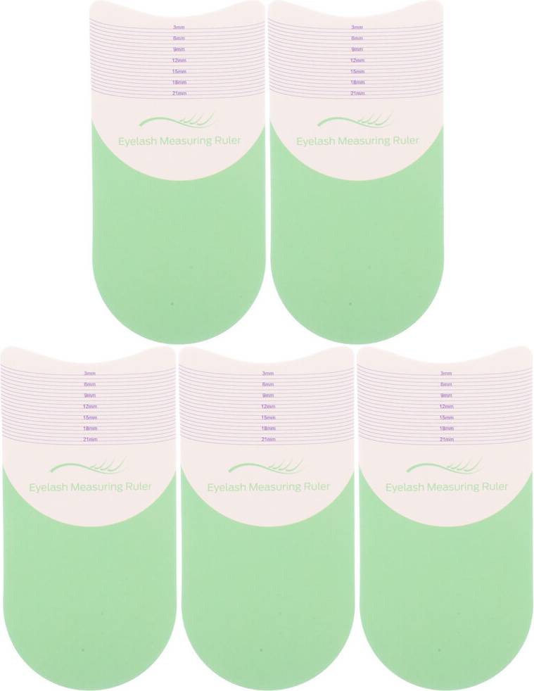 Inoomp Eyelash Rulers Stencils For Measuring Length