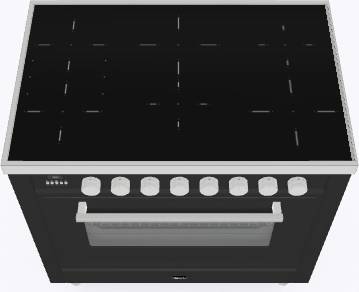 ILVE Roma PI096WE3MG 90cm Wide Graphite Induction Range