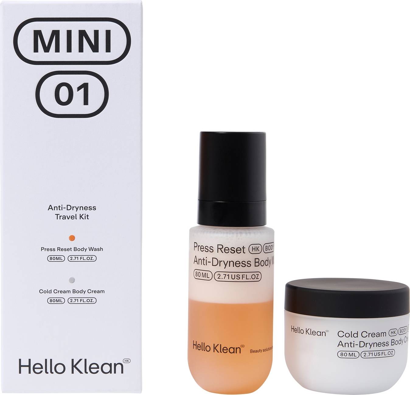 Hello Klean Anti-Dryness Travel Kit