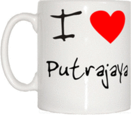 TeeTreeDesigns I Love Heart Putrajaya Mug