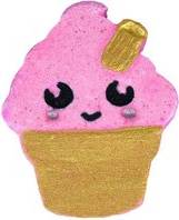 Bomb Cosmetics Isla the Ice Cream Fizzy Rascal Bath Blaster Pink