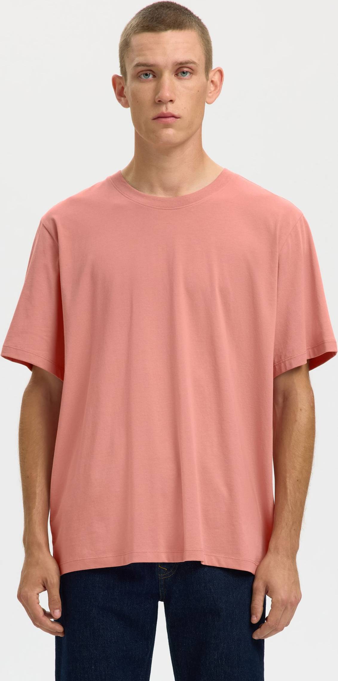 Selected Normal T-shirt Slhaspen - Rosa