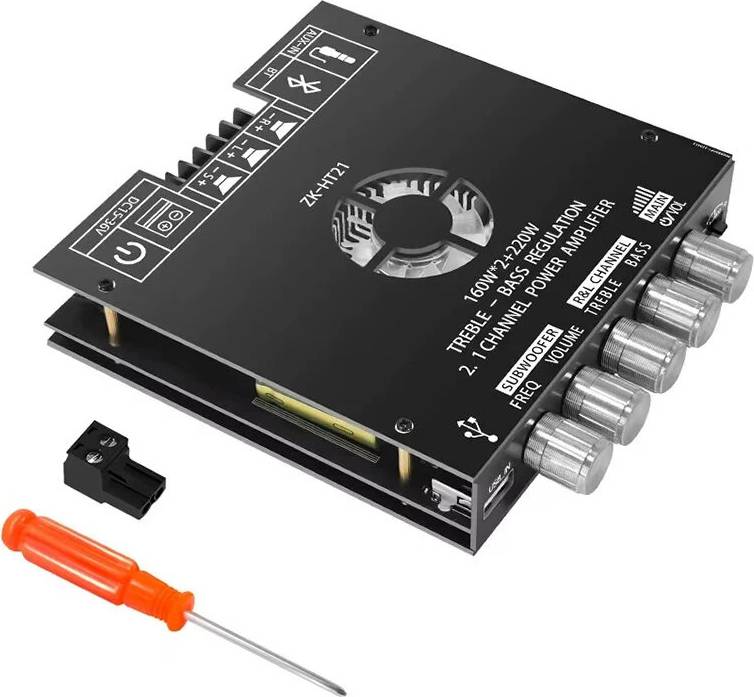ZK-HT21 TDA7498E 2.1 Channel Bluetooth Power Amplifier Module