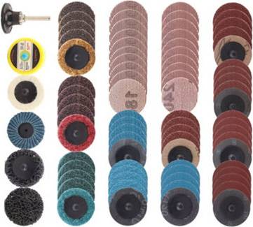 B&Q 81Pcs 50mm R-Type Roloc Quick Change Discs