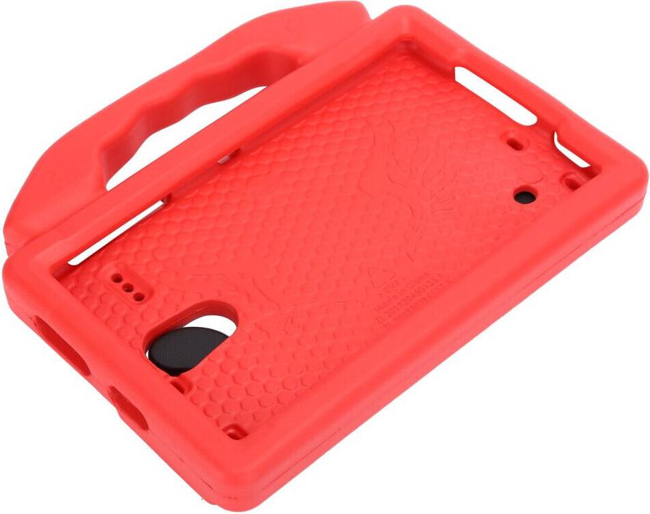 Red Tablet Protective Case with Handle