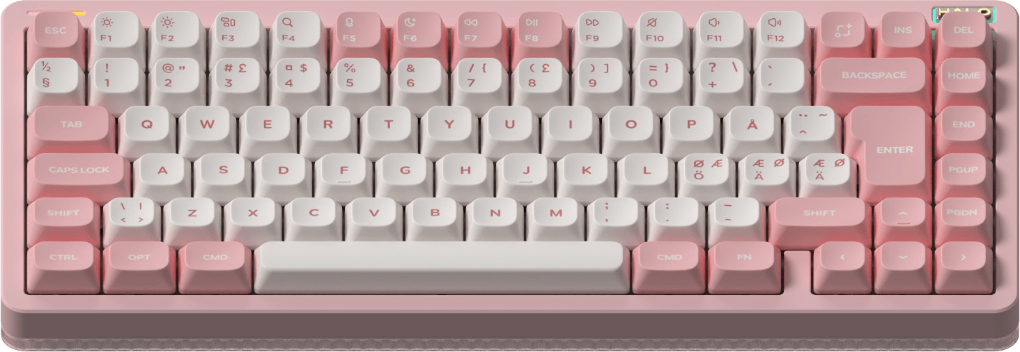 NuPhy Halo75 V2 Sakura Fizz Raspberry Switch