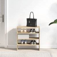 Berkfield Home Racks 2 Pcs Stackable Sonoma Oak Shoe Rack