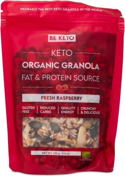 Organic Granola Fresh Raspberry 250 g