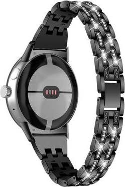Google Pixel Watch Two Row Rhinestone Strap