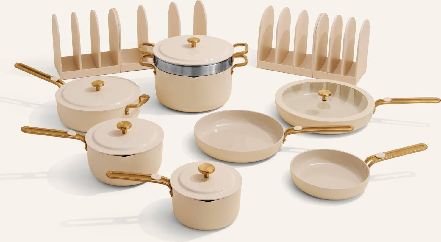 Our Place Essentials Complete Cream Cookware Set
