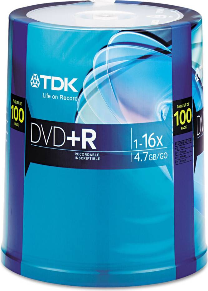16X DVD R 100PK Spindle