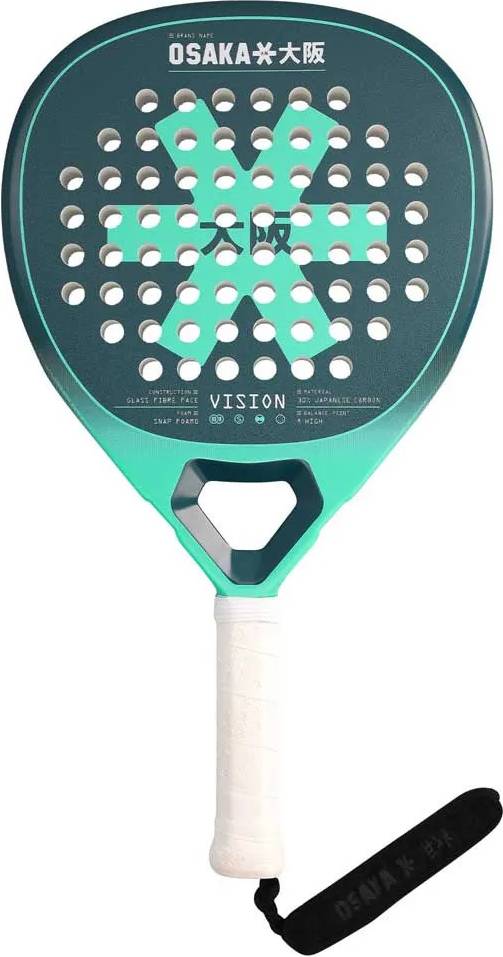 Osaka Vision Padel Racket - White/Turquoise