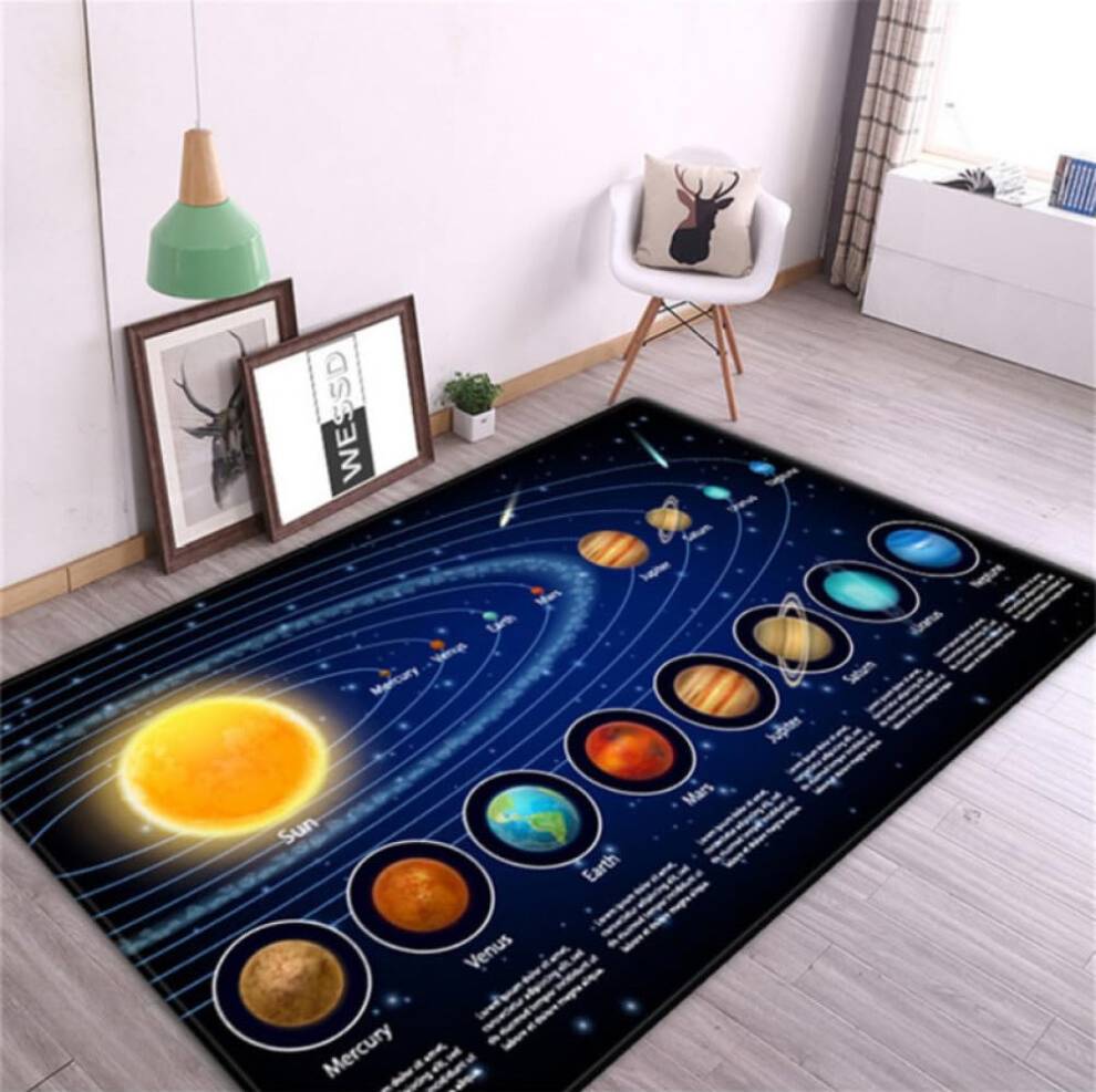 Solar System 3D Carpet Rug