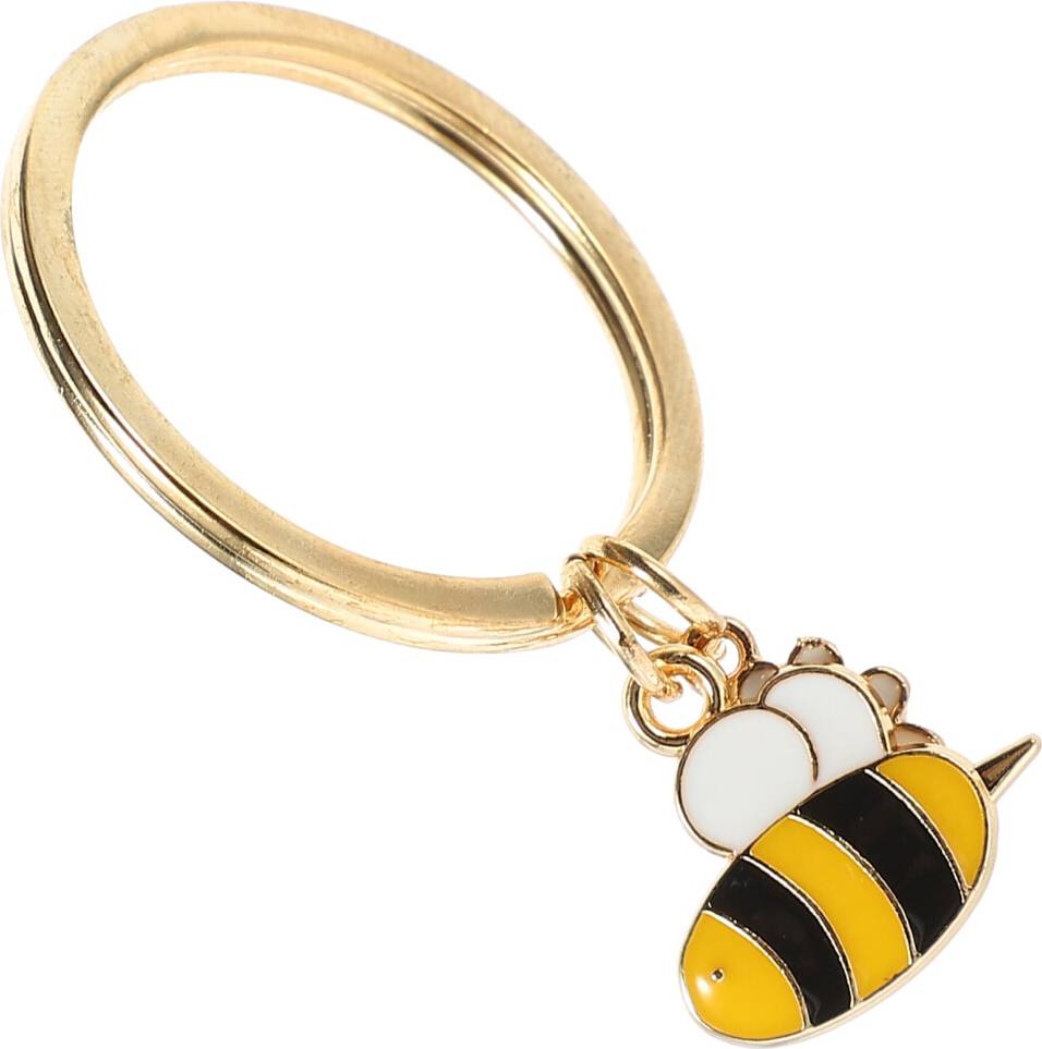 Totority Bee Keychain Backpack Hanging Decor Key Ring