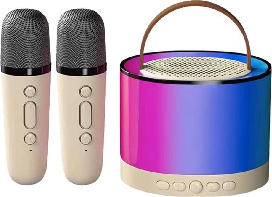 Cream Color Mini Karaoke Machine