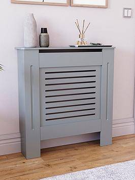 Vida Designs Milton Small Radiator Cover Olive Grey