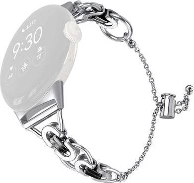 Google Pixel Watch Rhinestone Décor Stainless Steel Strap