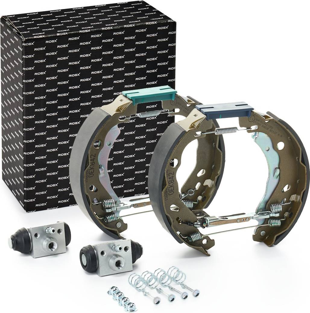 Ridex Brake Set Drum Rear Axle