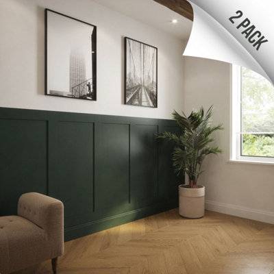 Wall panelling kit Kraus Shaker Style Rectangular Wall Panelling Kit X2