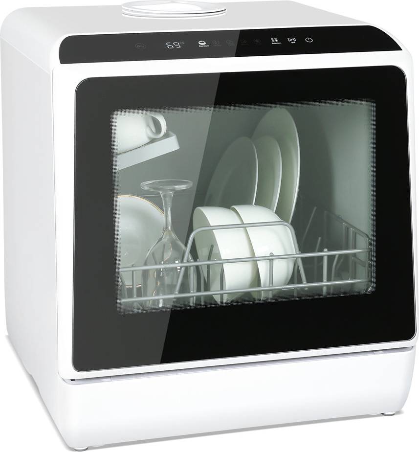 Mini Countertop Dishwasher With 6 Programs