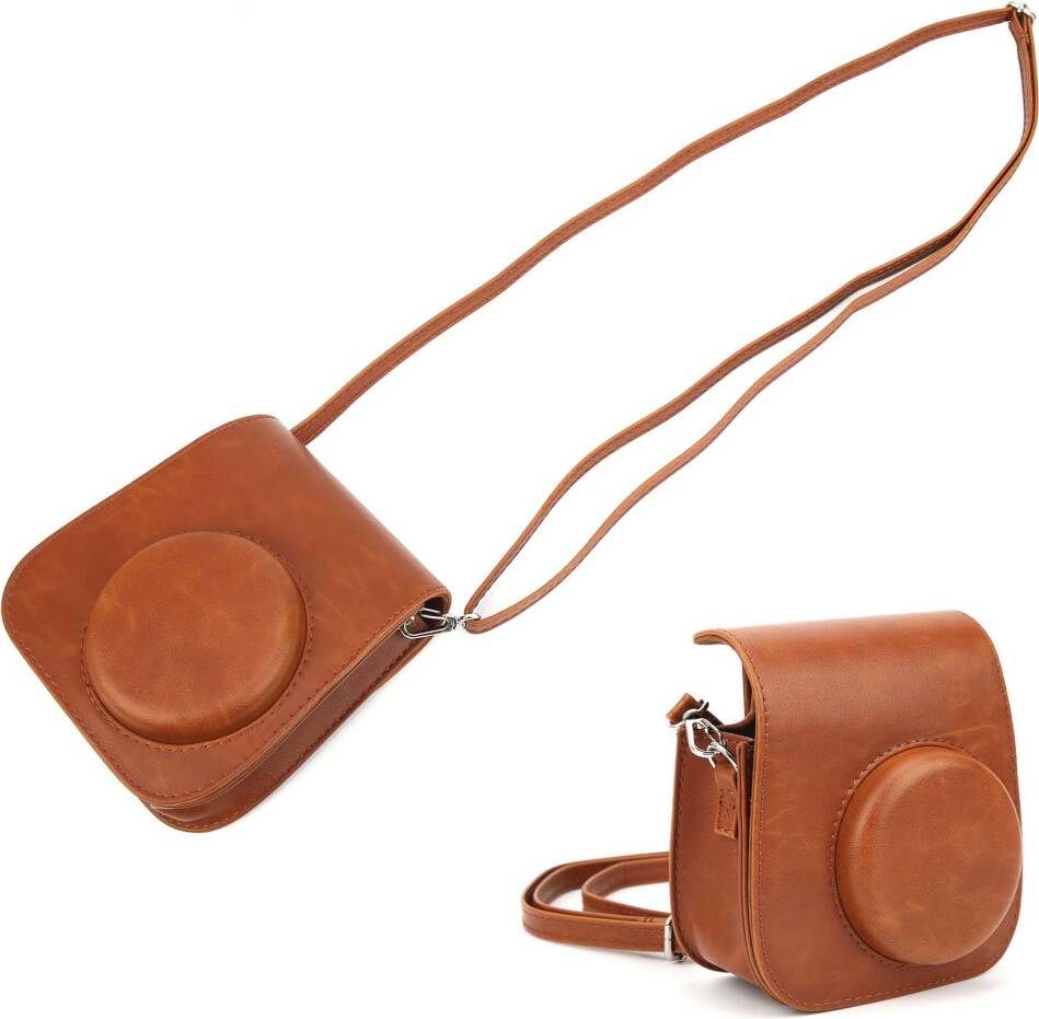 PU Camera Storage Case Vintage Sling Shell