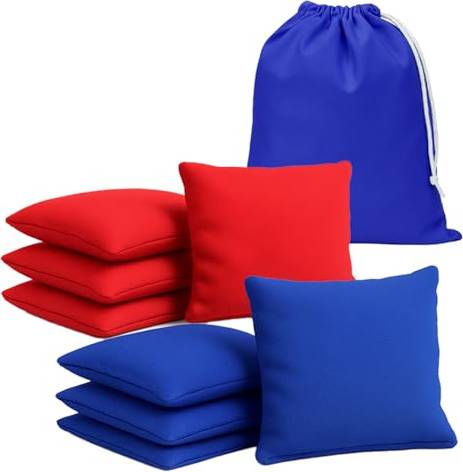 Sacs Officiels de Cornhole 4 Bleus 4 Rouges