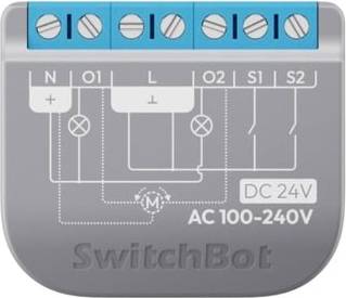 Apple homekit SwitchBot Interrupteur Relais Encastré 2 PM