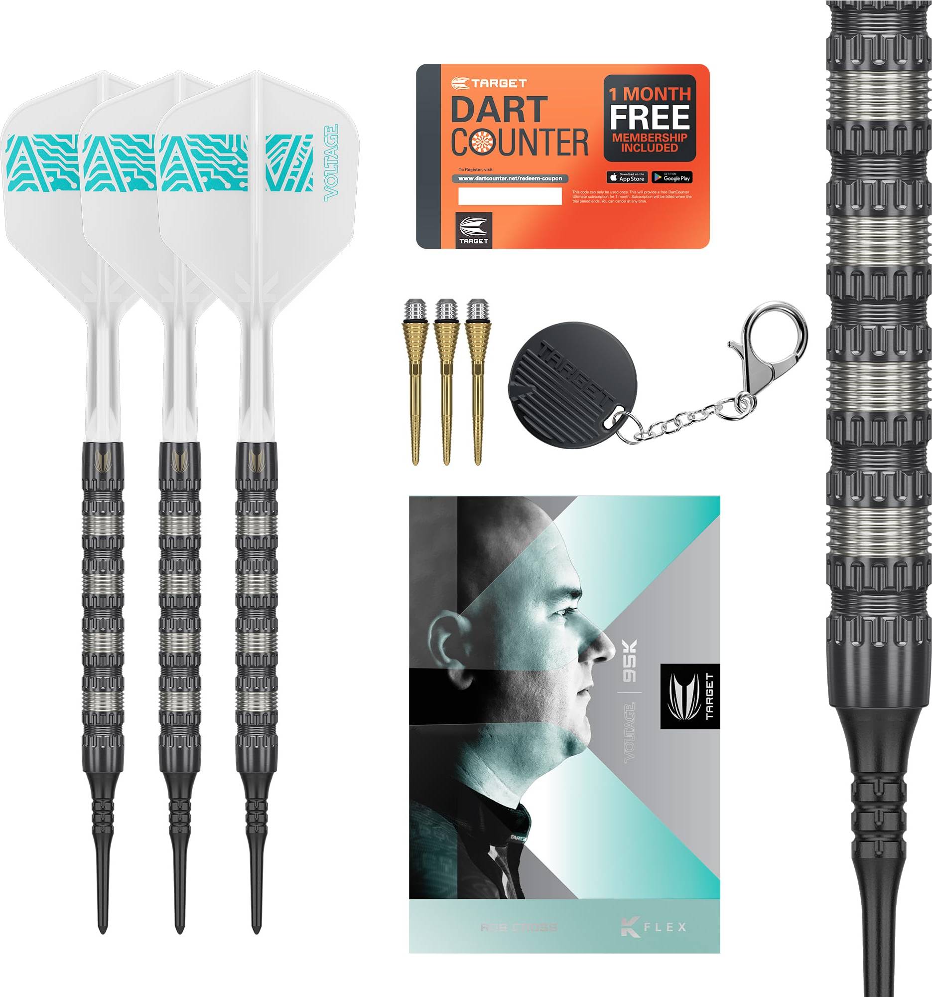 Target Rob Cross 95K Soft Tip Set