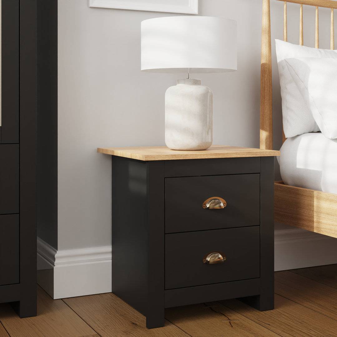 Zipcode Design Loretta 2 Drawer Bedside Table