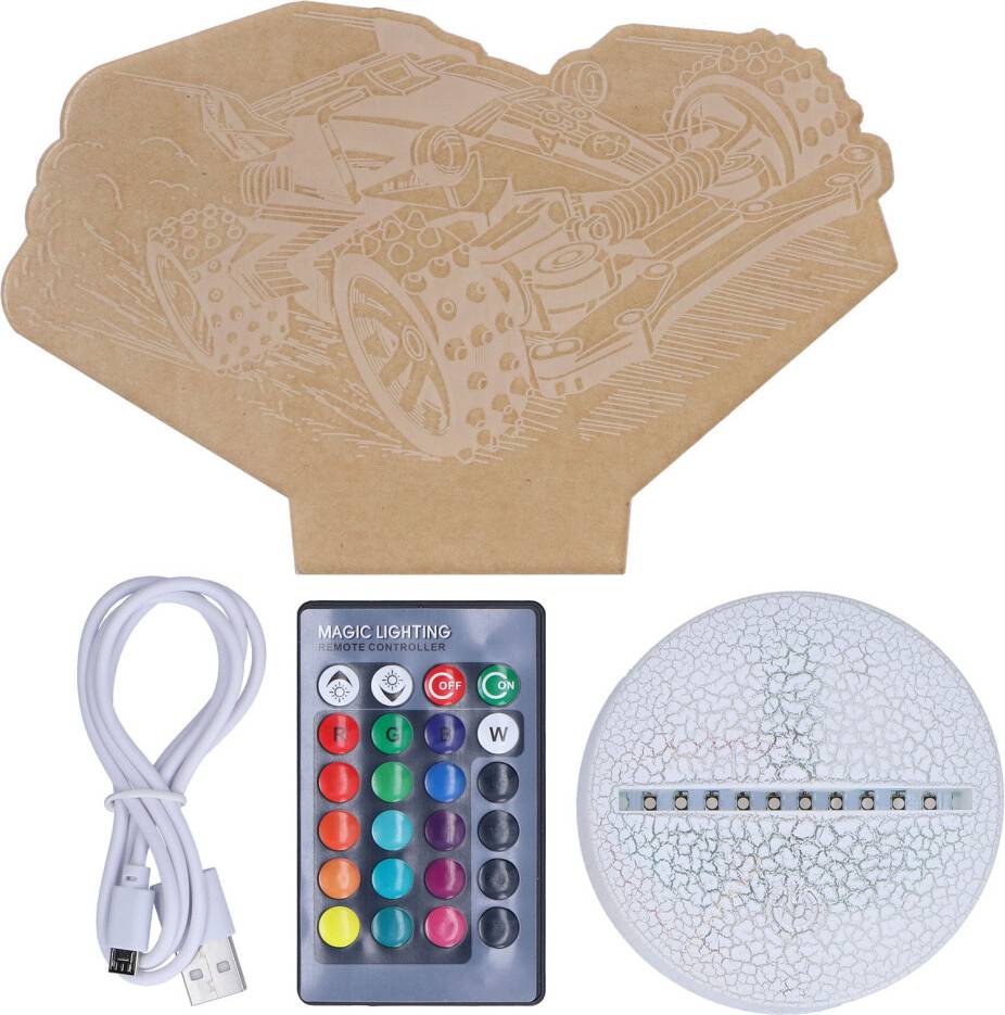 Color Changing Lamp With Remote Night Light