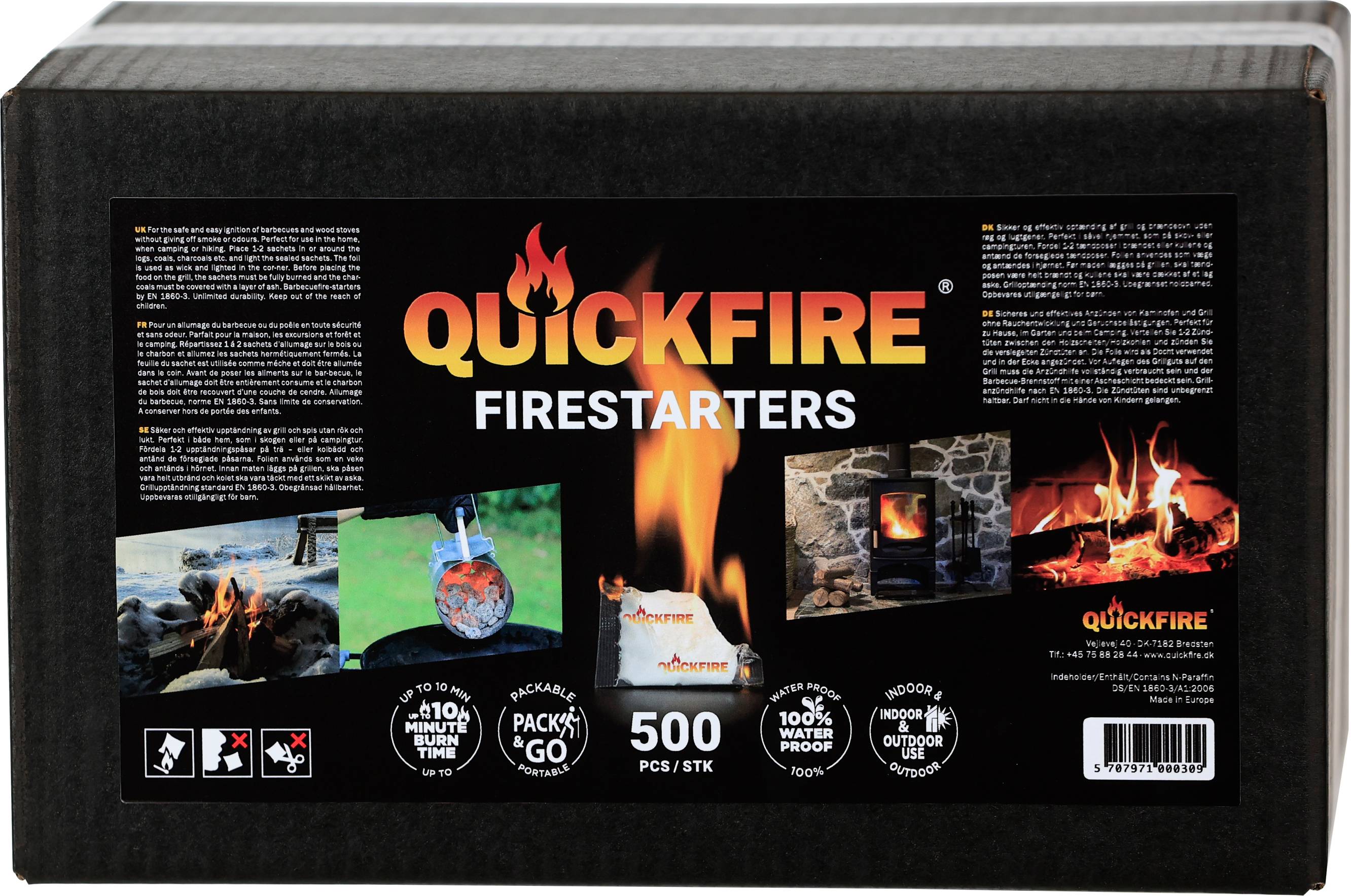 Quickfire Firestarters Refill 500 Stk