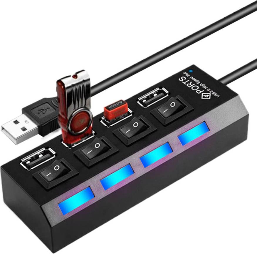 USB Hub Portable Multi-Port Data Adapter