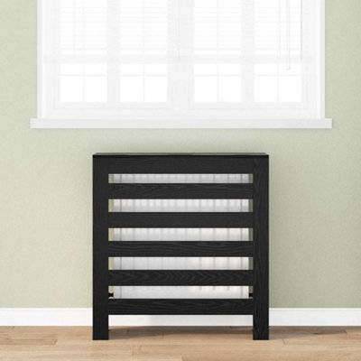 Walplus Radiator Cover Black Oak