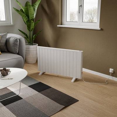 Freestanding electric radiators Agadon Riley Electric Wall Or Freestanding Radiator