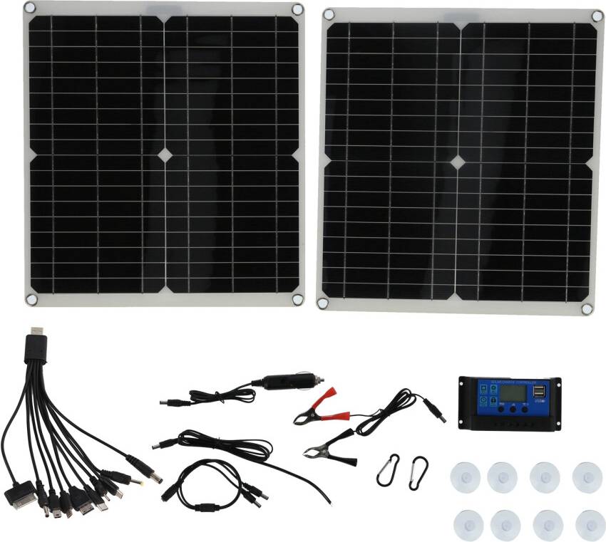25W Solar Panel Kit 3-Stage Charging Algorithm