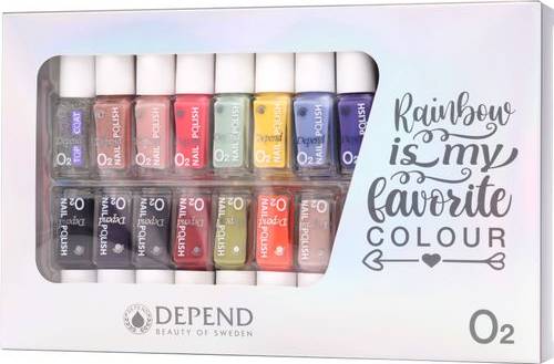Depend O2 Nail Polish Gift Box Kit Minilack