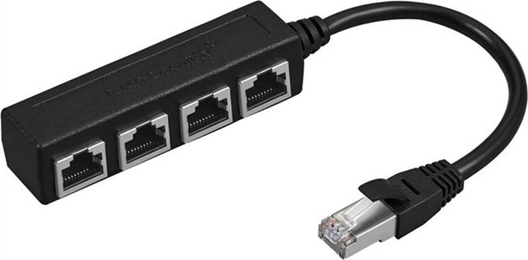 Tauoh RJ45 Ethernet Splitter Cable Adapter