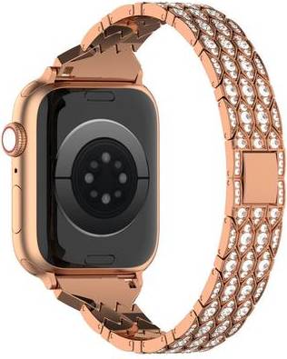 Apple Watch Band Rhinestone Strap Rose Gold