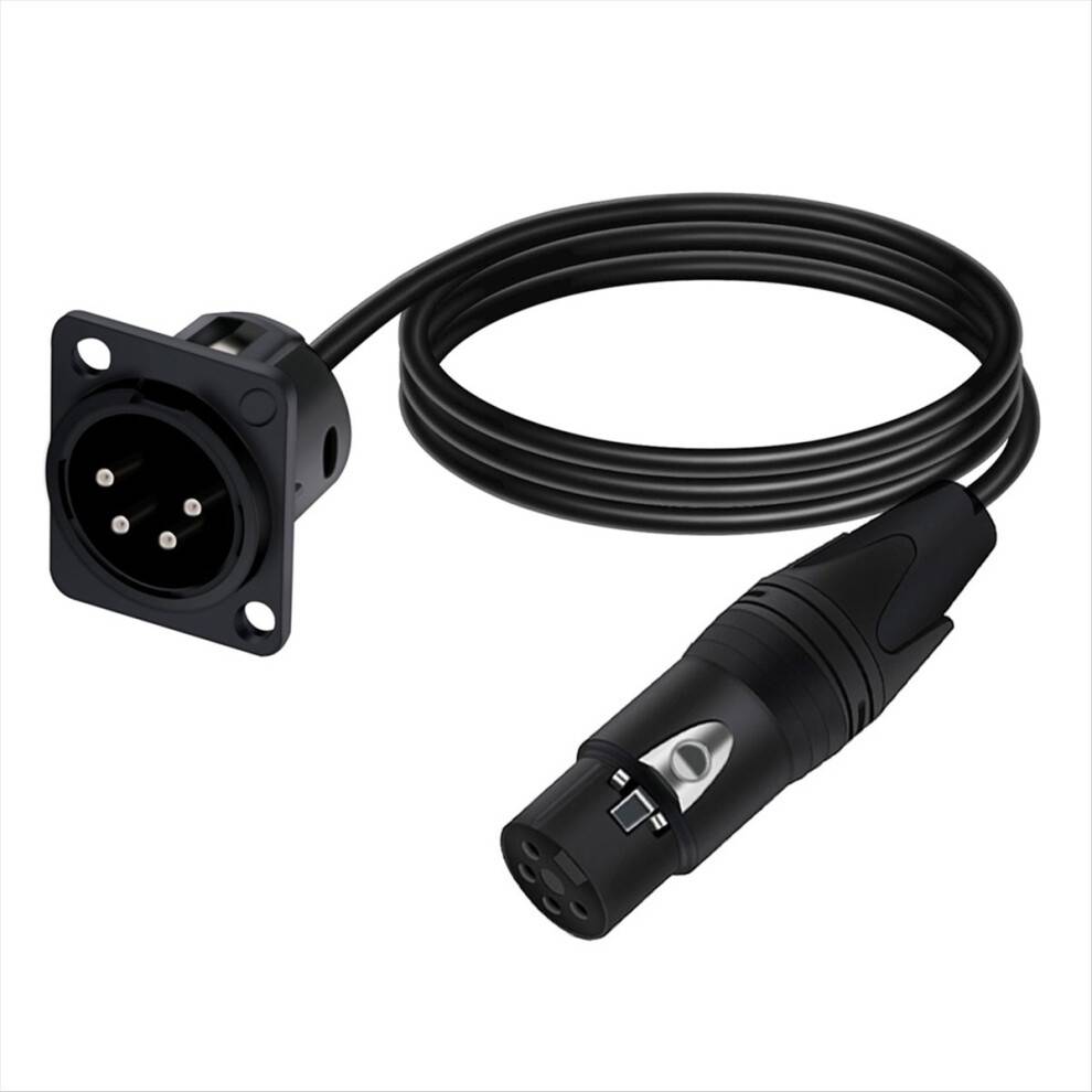 4Pin Type XLR Panel Mount Chassis