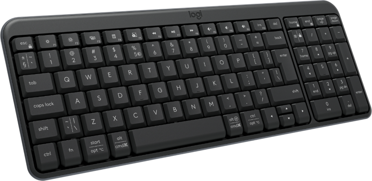 Logitech K250 Bluetooth Compact Keyboard Graphite