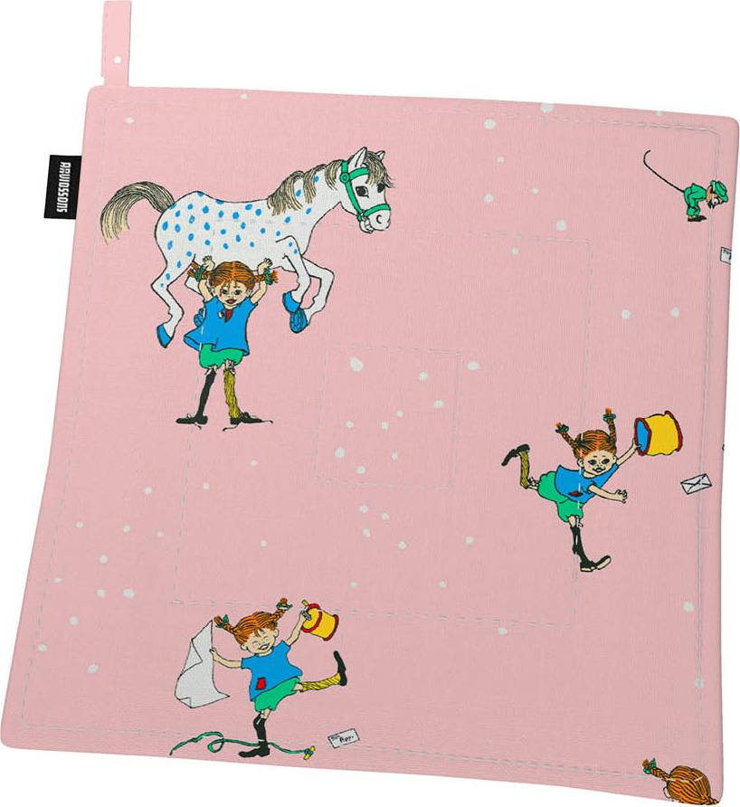 Arvidssons Textil Pippi Med Vänner Rosa Grytlapp Rosa
