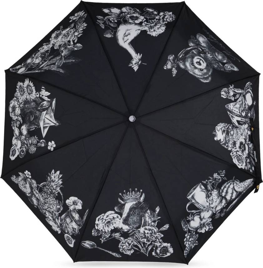 Moschino ABC Openclose Paraply - Sort