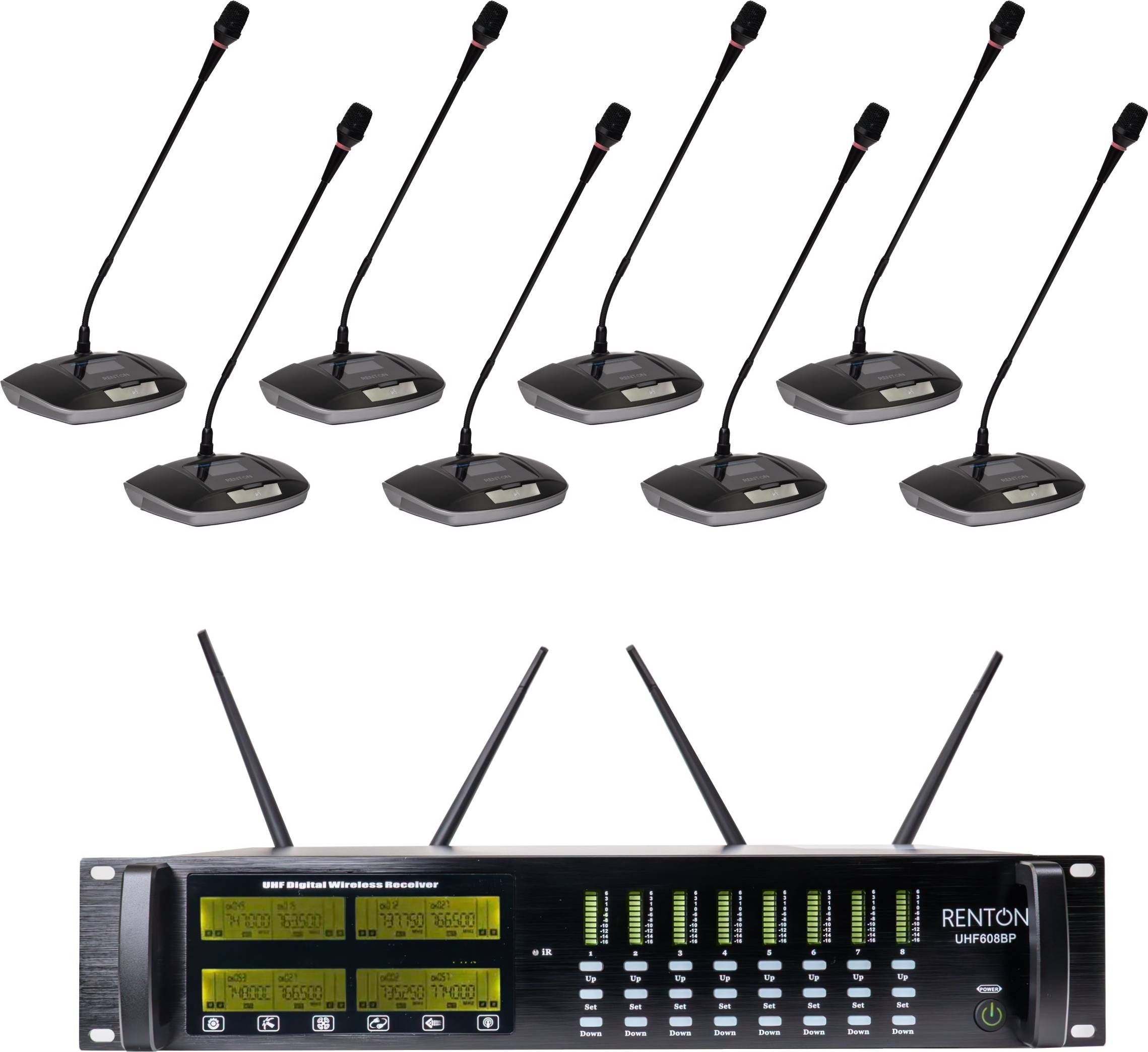 Pro Wireless Conference Microphone System 8 Channels