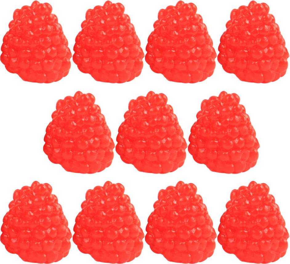 Inoomp 16 Pcs Raspberry Model Fruits Artificial Plant